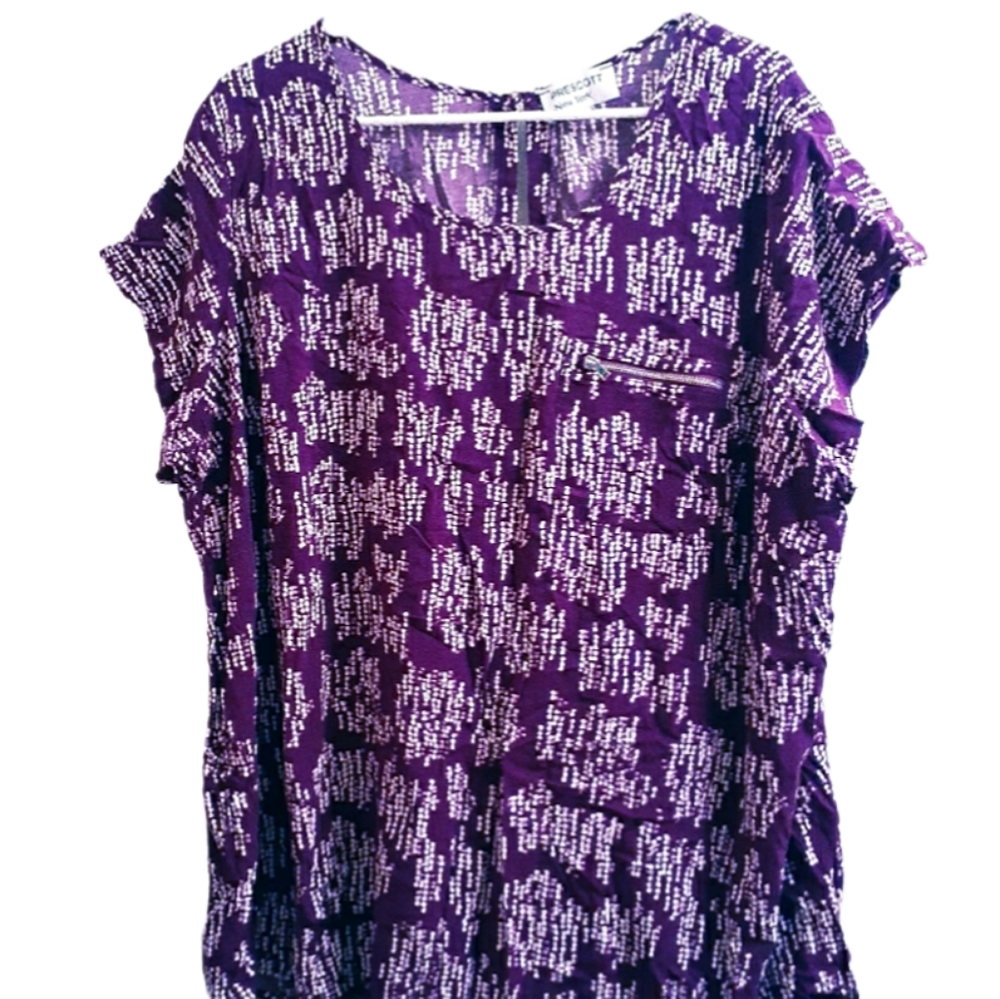 Prescott New York Dotty Pattern Blouse